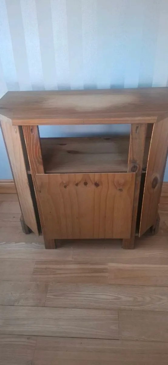 Mexcian pine corner tv unit - Image 2