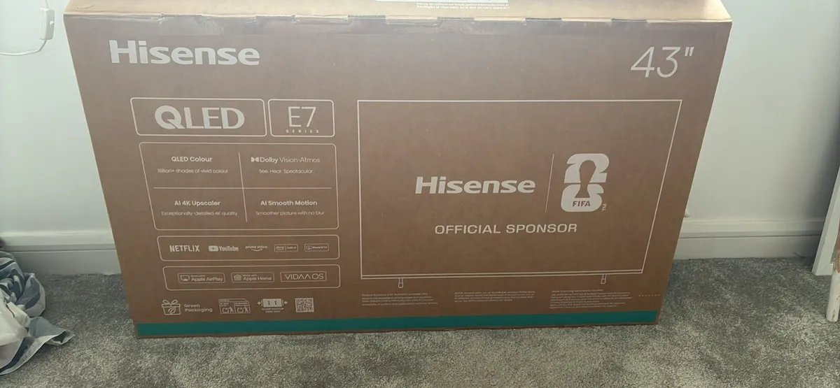 Hisense E7Q 43" 4K Ultra HD QLED Smart TV | 43E71Q - Image 2