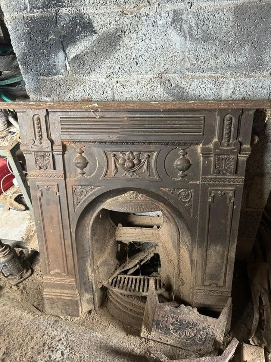 Cast Iron Antique Fireplace x2 - Image 1