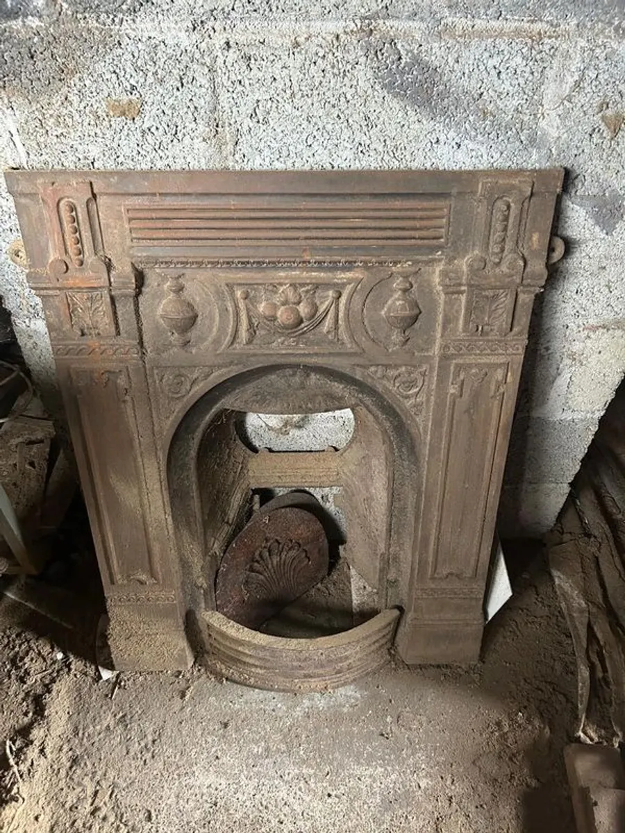 Cast Iron Antique Fireplace x2 - Image 2