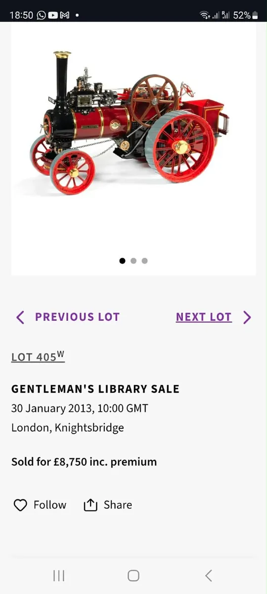 Allchin Royal Chester 1 1/2"Miniature Steam Engine - Image 2