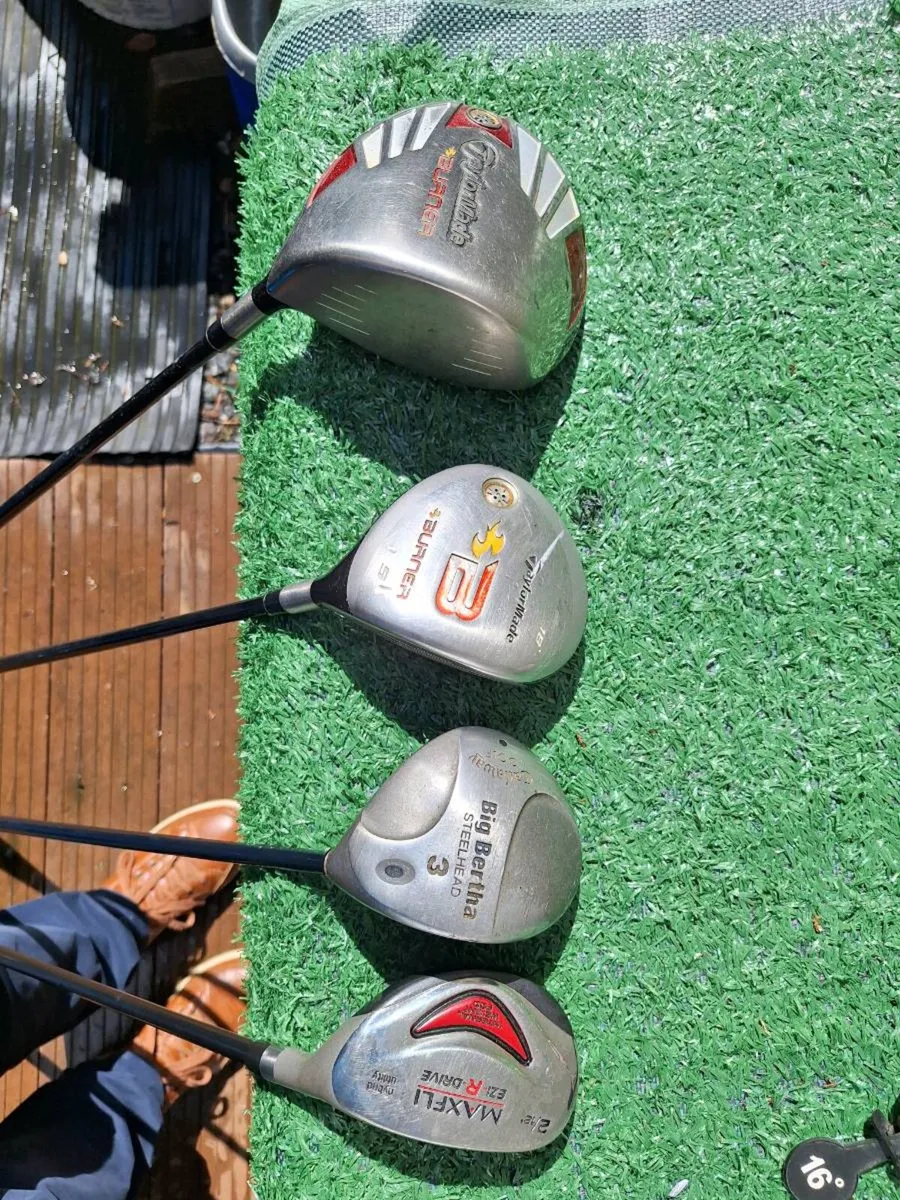 Golf clubs, Taylormade set and bag - Image 4