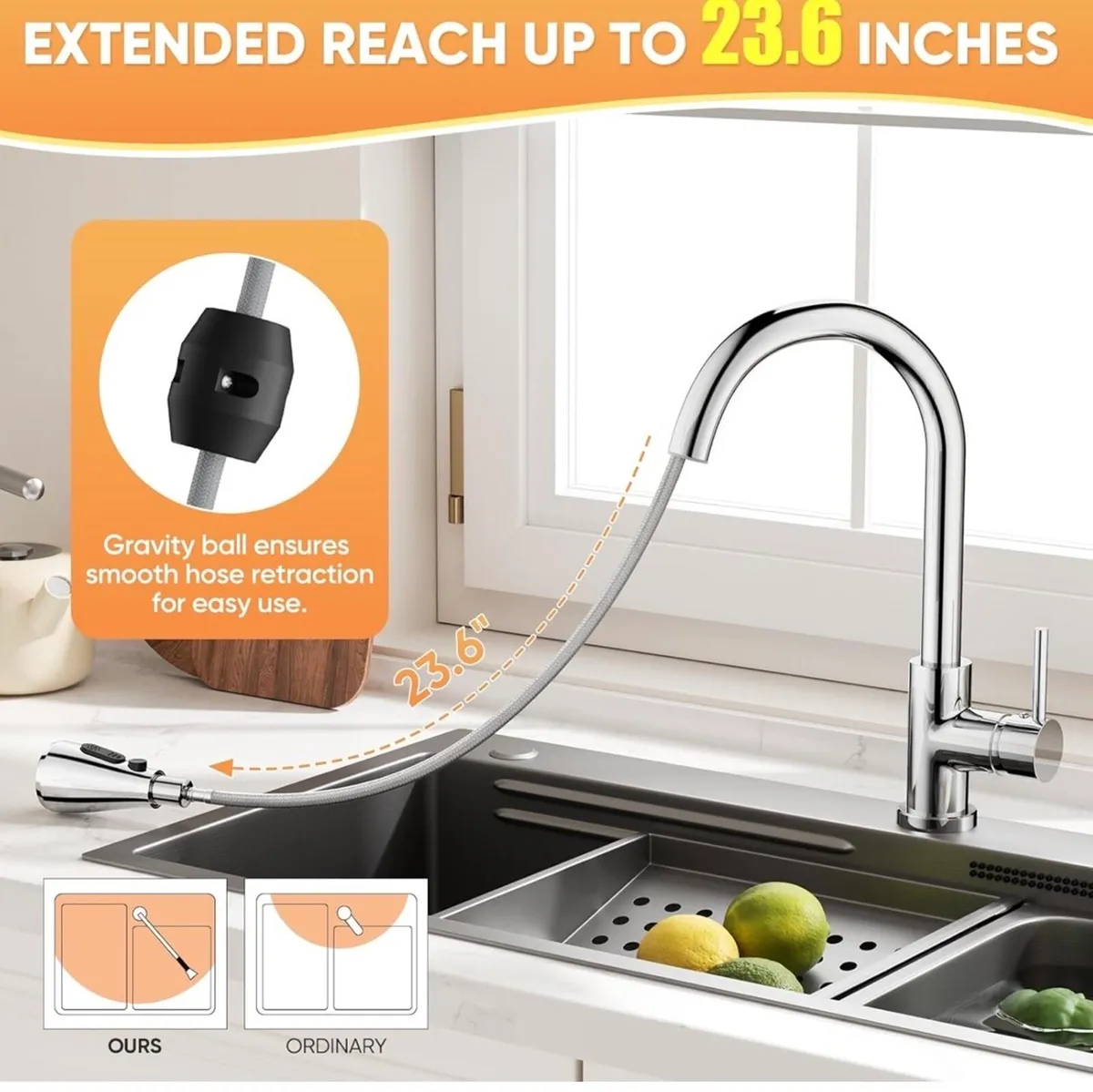 Premium pull out kitchen tap NEW - Image 4