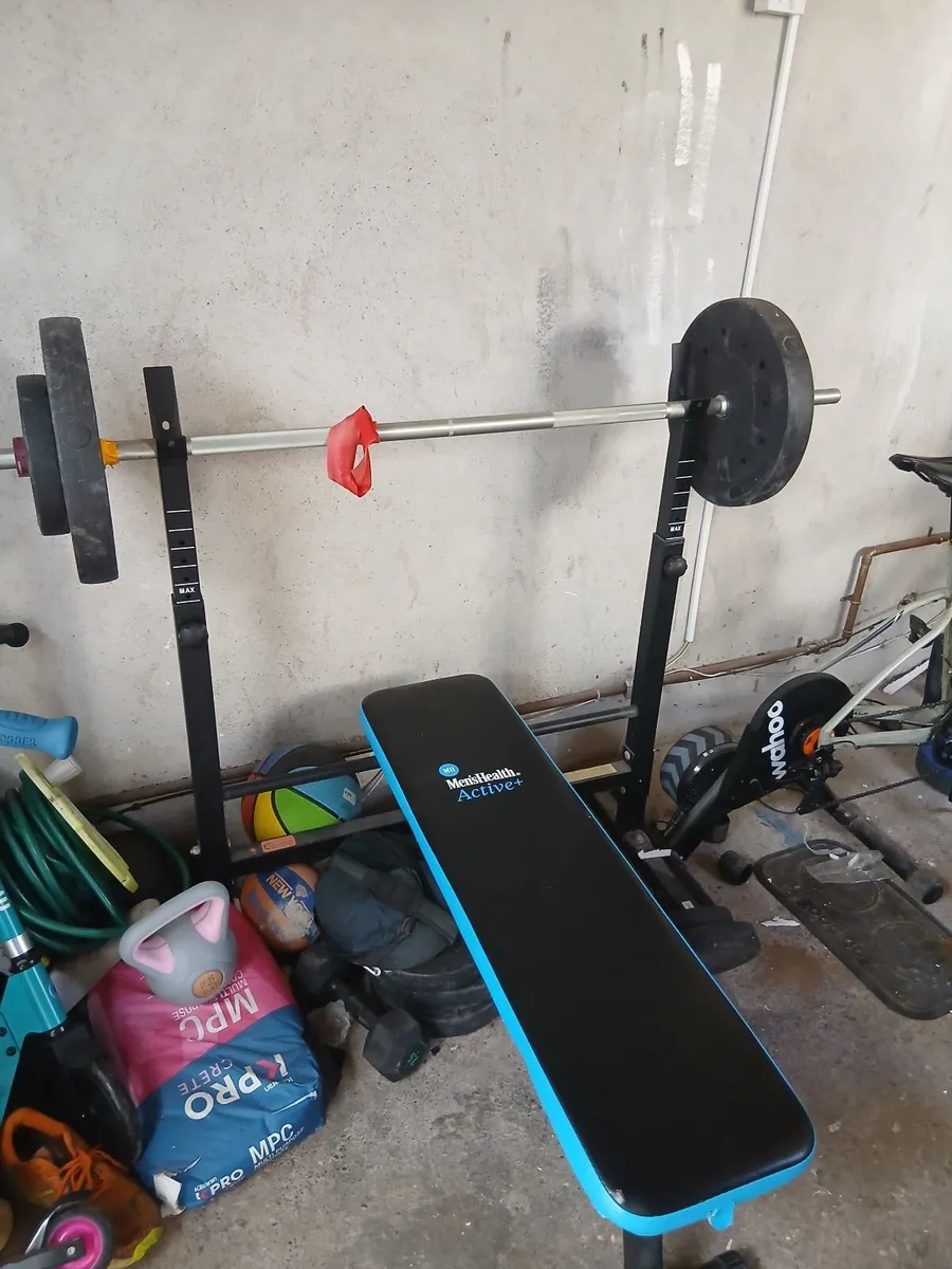 Weights Bench with weights for home workout / gym - Image 3