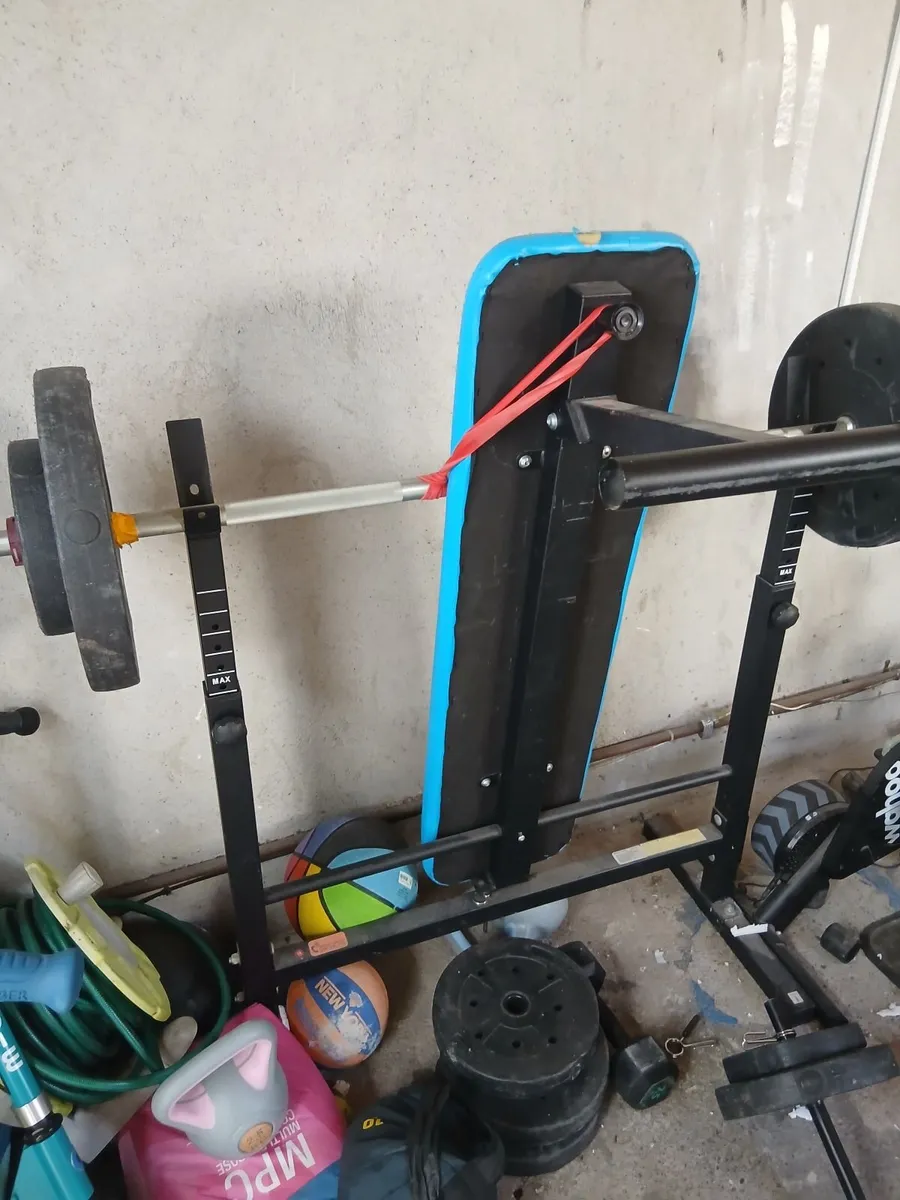 Weights Bench with weights for home workout / gym - Image 4