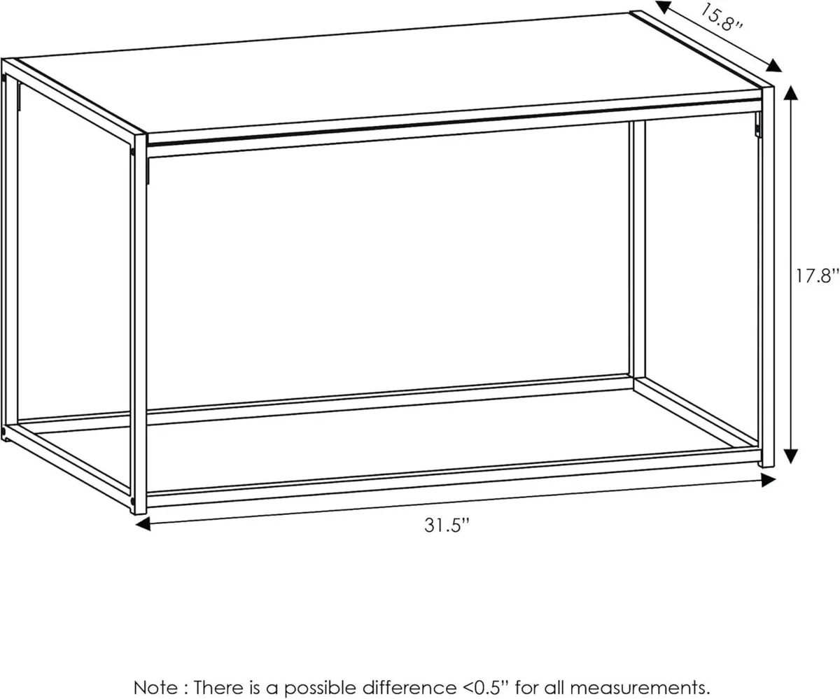Furinno Camnus Coffee Table Metal Frame Modern - Image 4