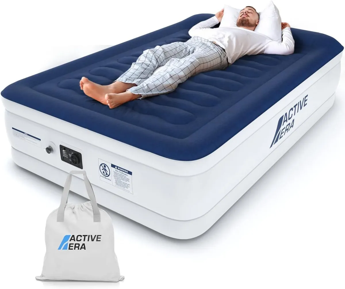 Luxury Double Inflatable Mattress with Built - Image 1