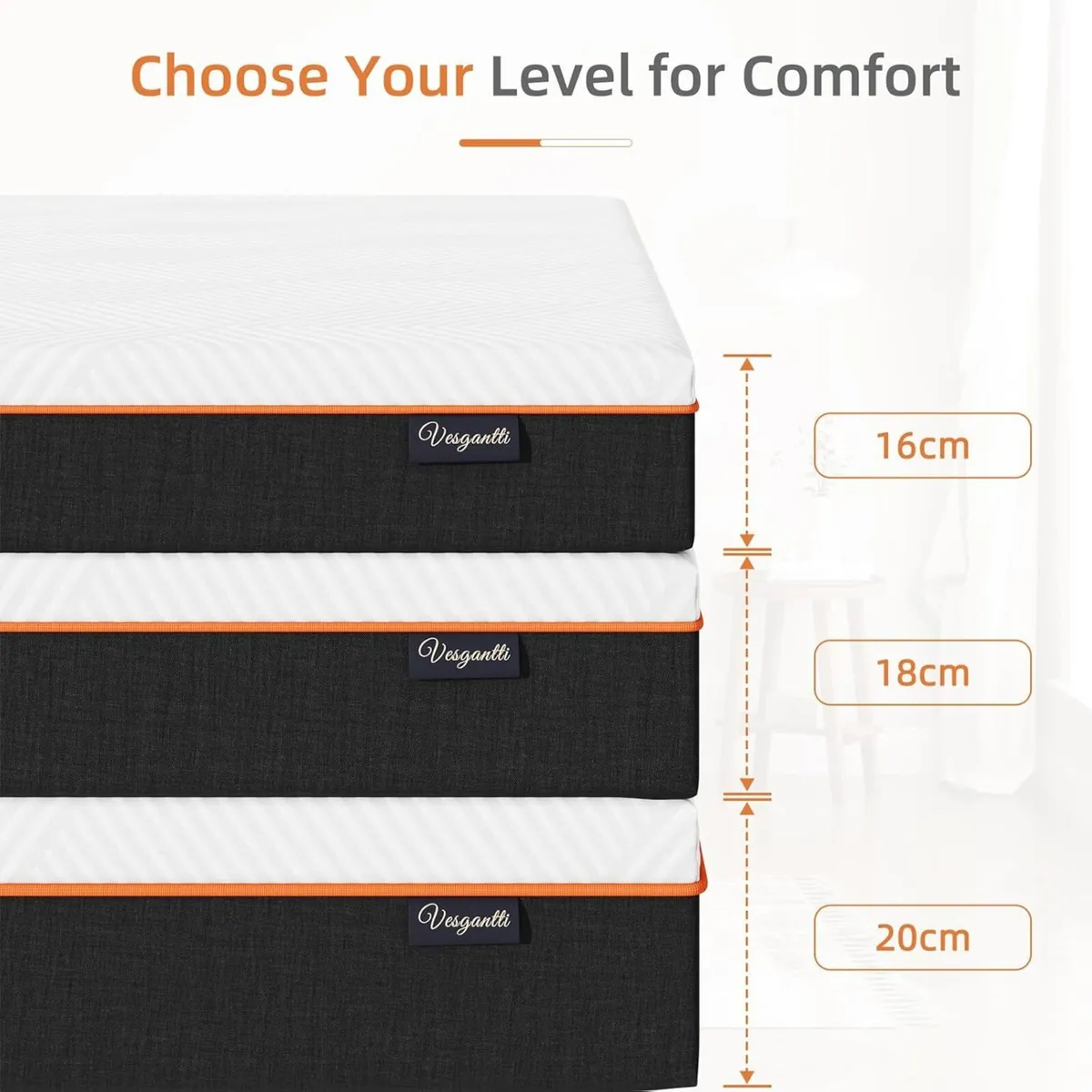Small Double Mattress 16CM Gel Memory Foam - Image 3