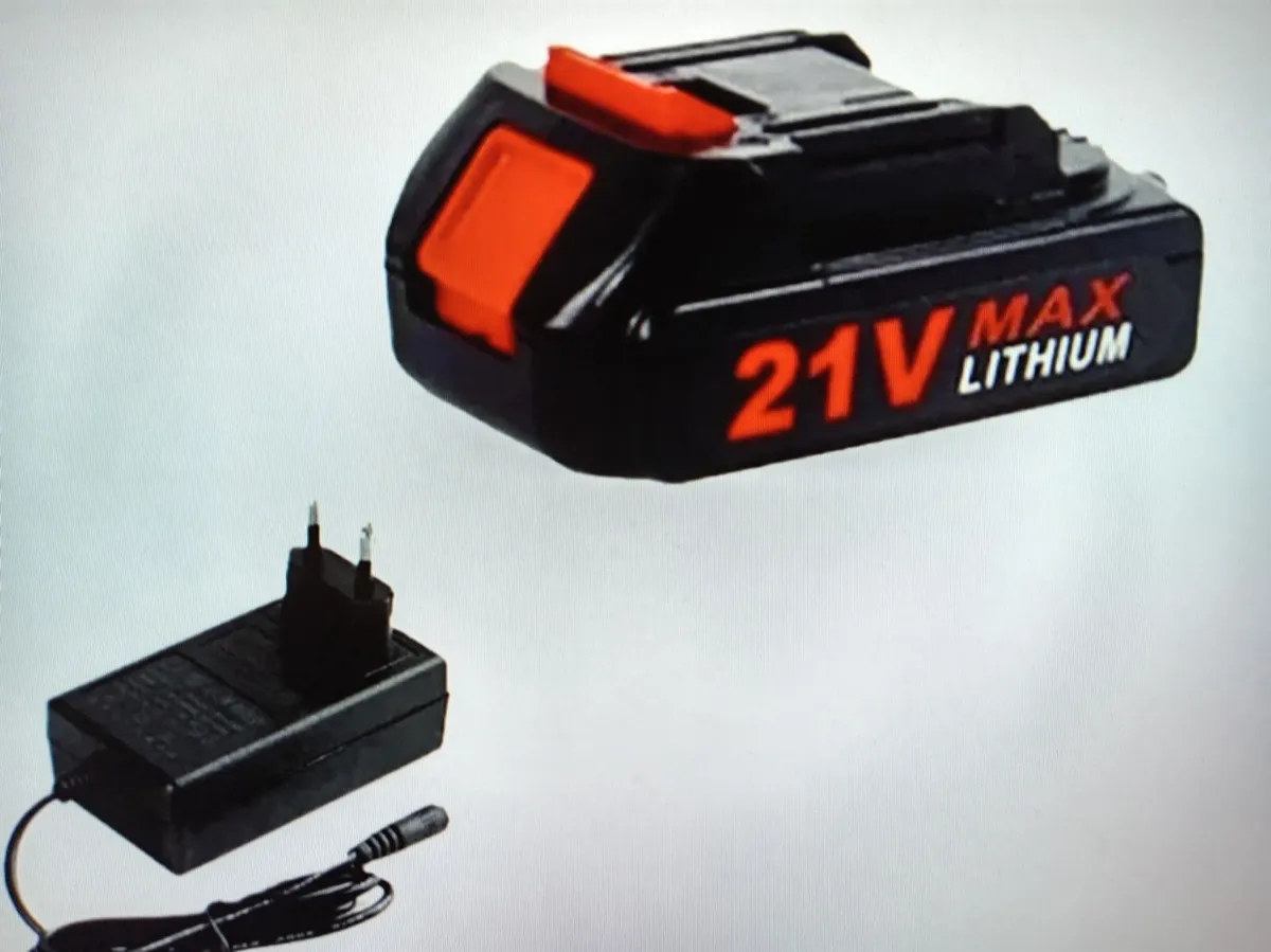 BATTERIES CORDLESS 21V X 2+CHARGER-NEW - Image 4