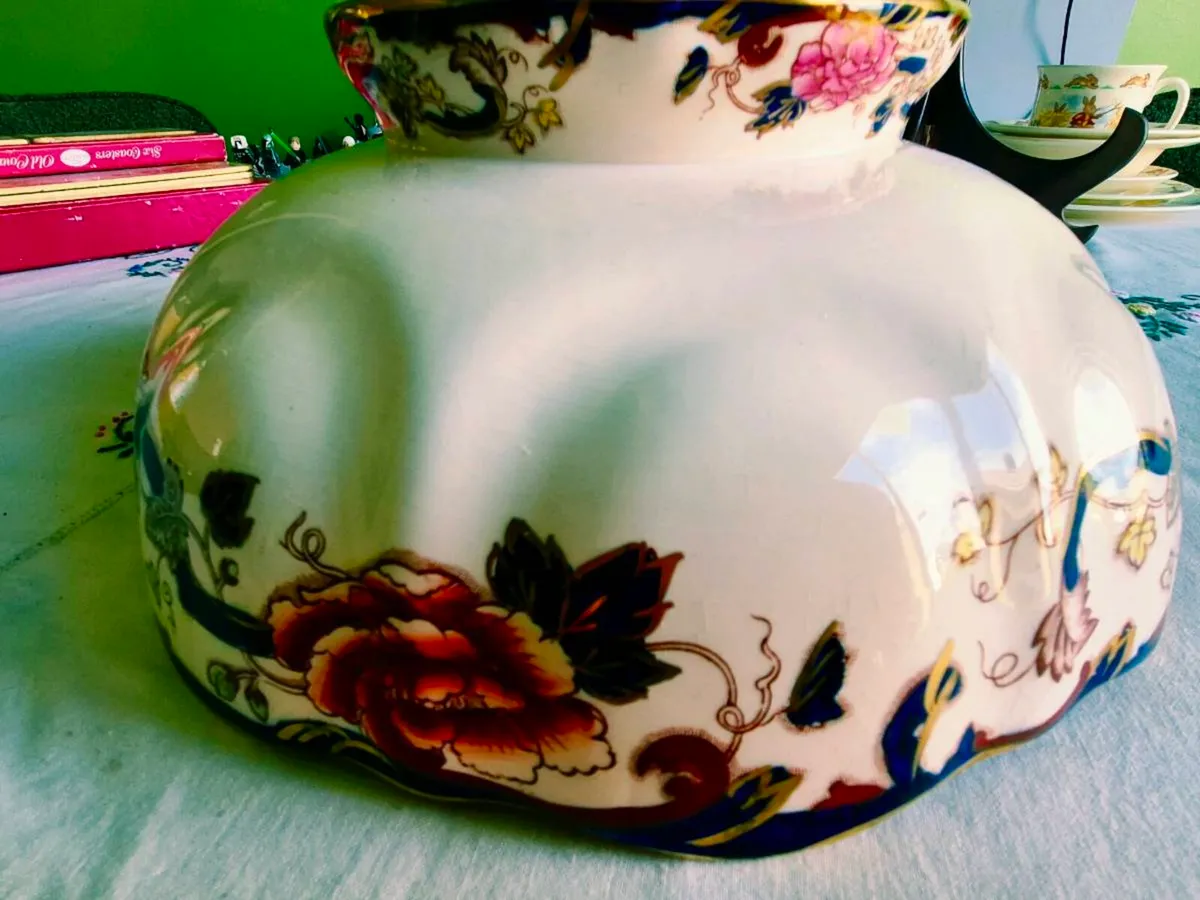 Big Mason Mandalay bowl. 3 square dishes. - Image 3