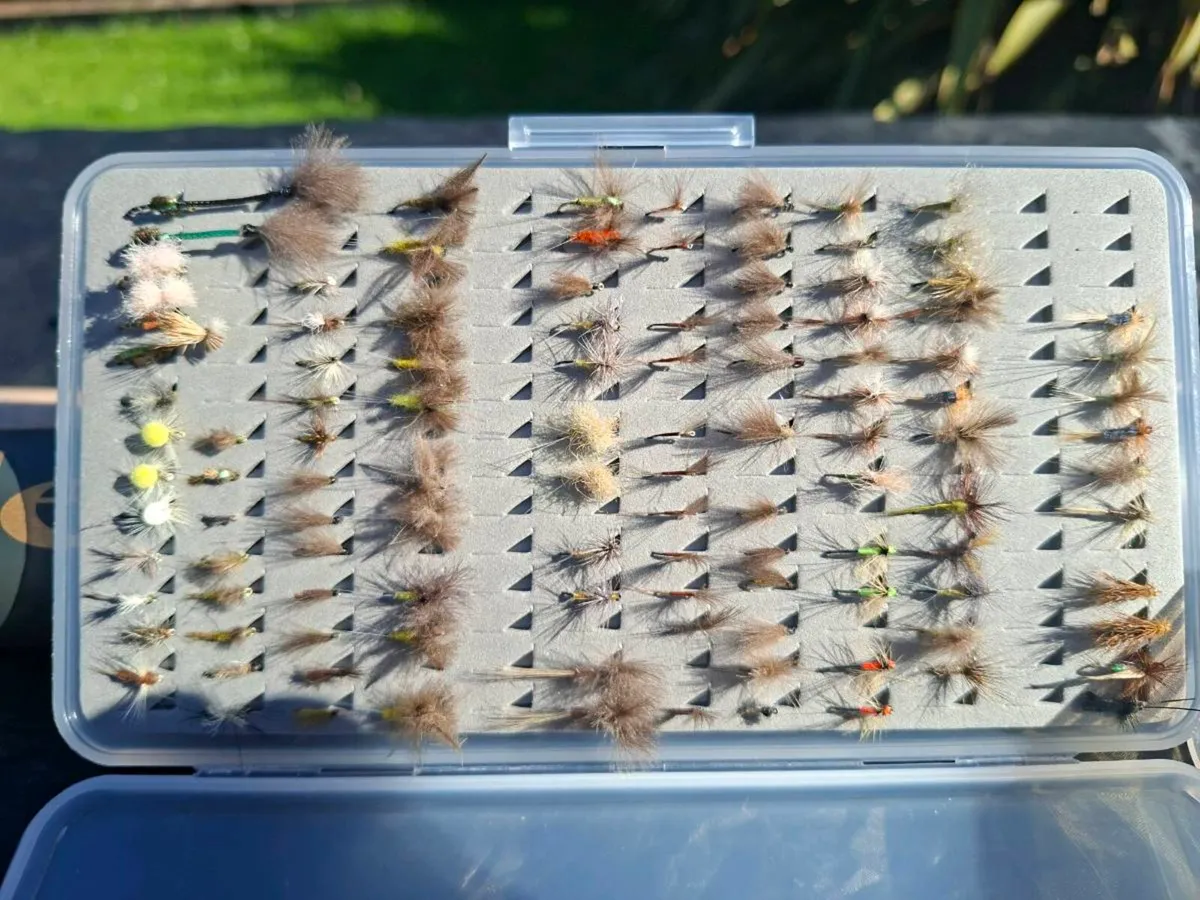Box of dry flies