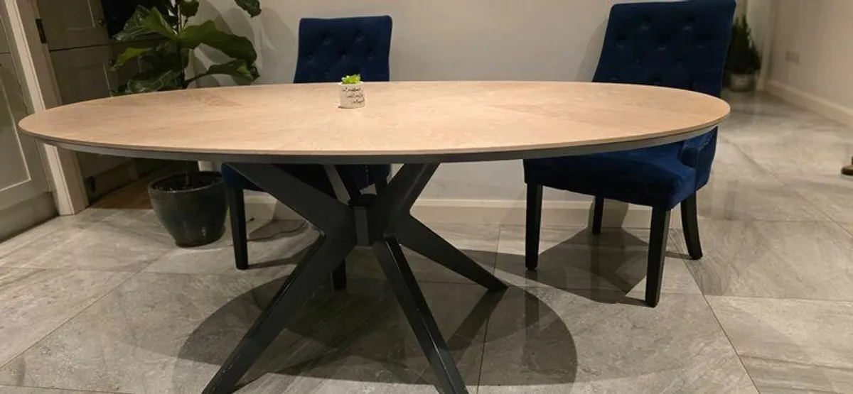 Dining set - oval table to 6 chairs - Image 2