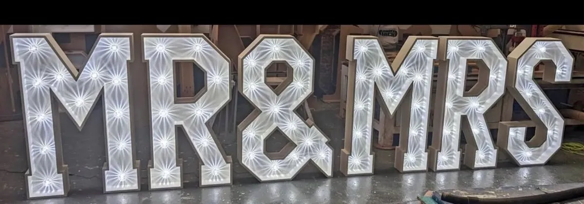 Light up letters 4ft high brand new - Image 1