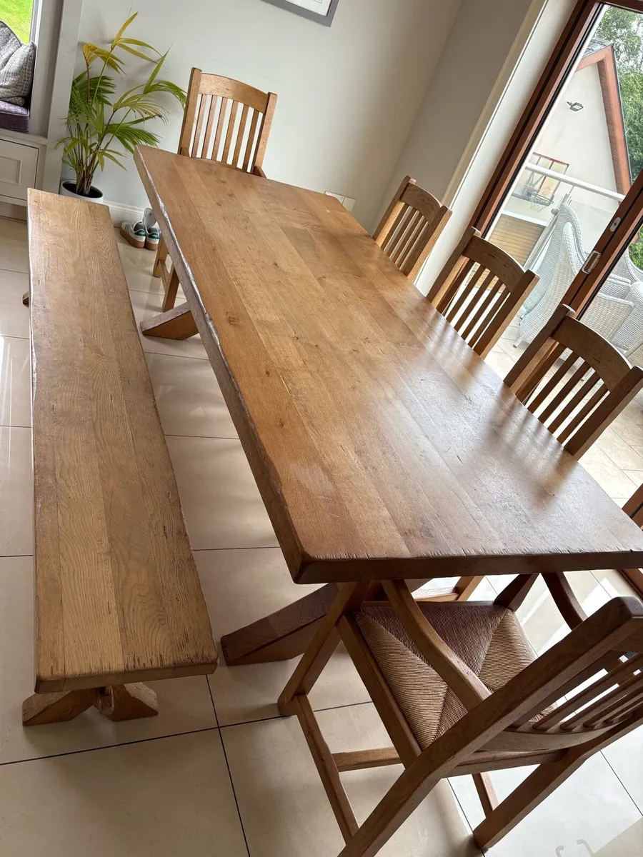 Solid oak dining/ Kitchen table - Image 1