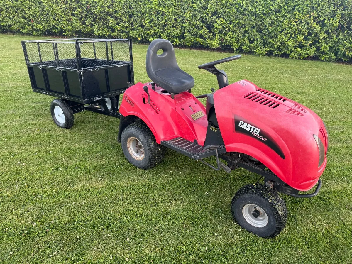 Ride on lawnmower/Lawn Tractor with 300kg trailer - Image 1