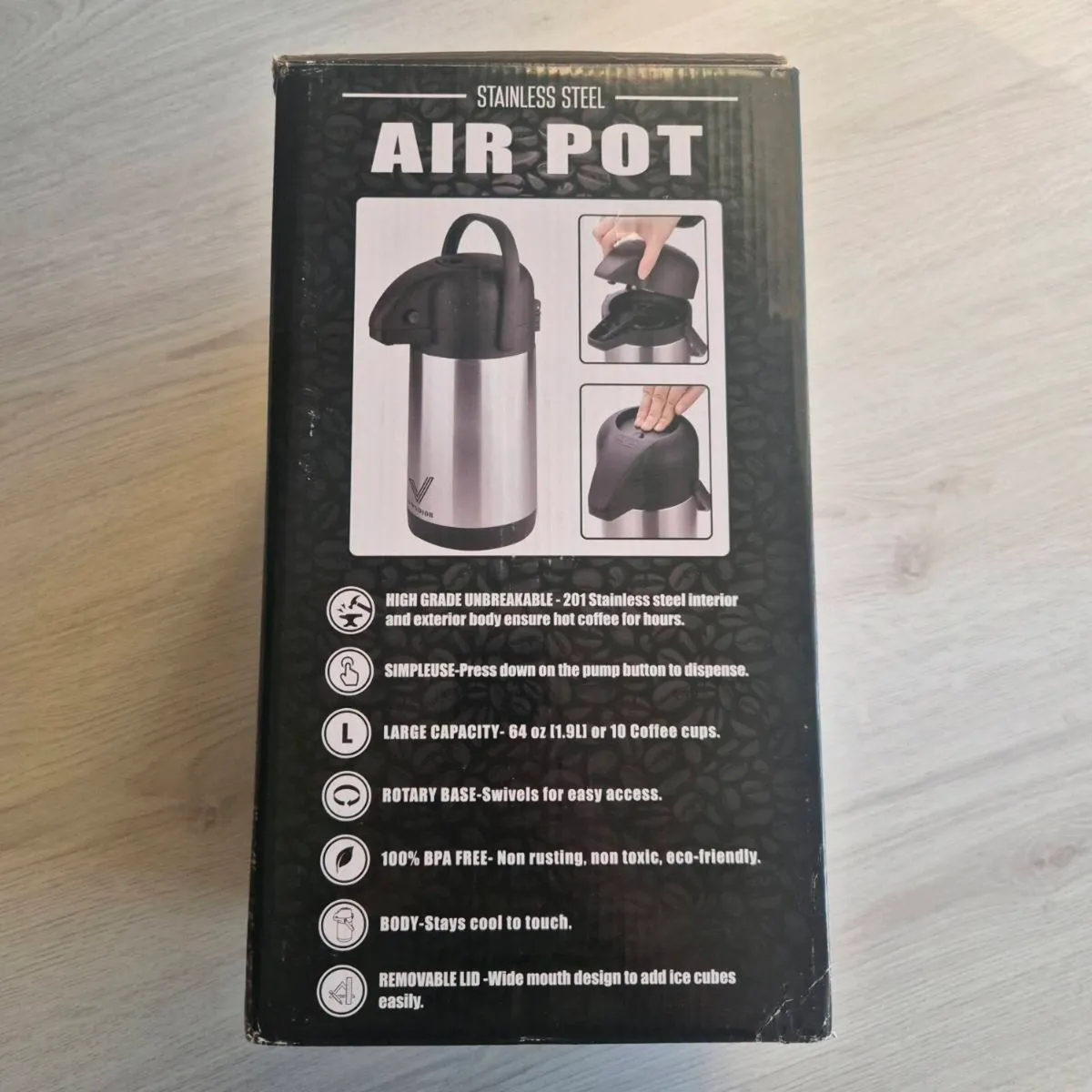 offee Thermos Pump, 1.9L, Brand New - Image 3