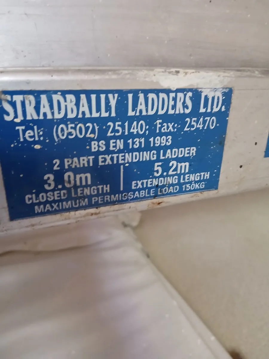 Stradbally Ladders Ltd. 2-Part Aluminium Extension - Image 3