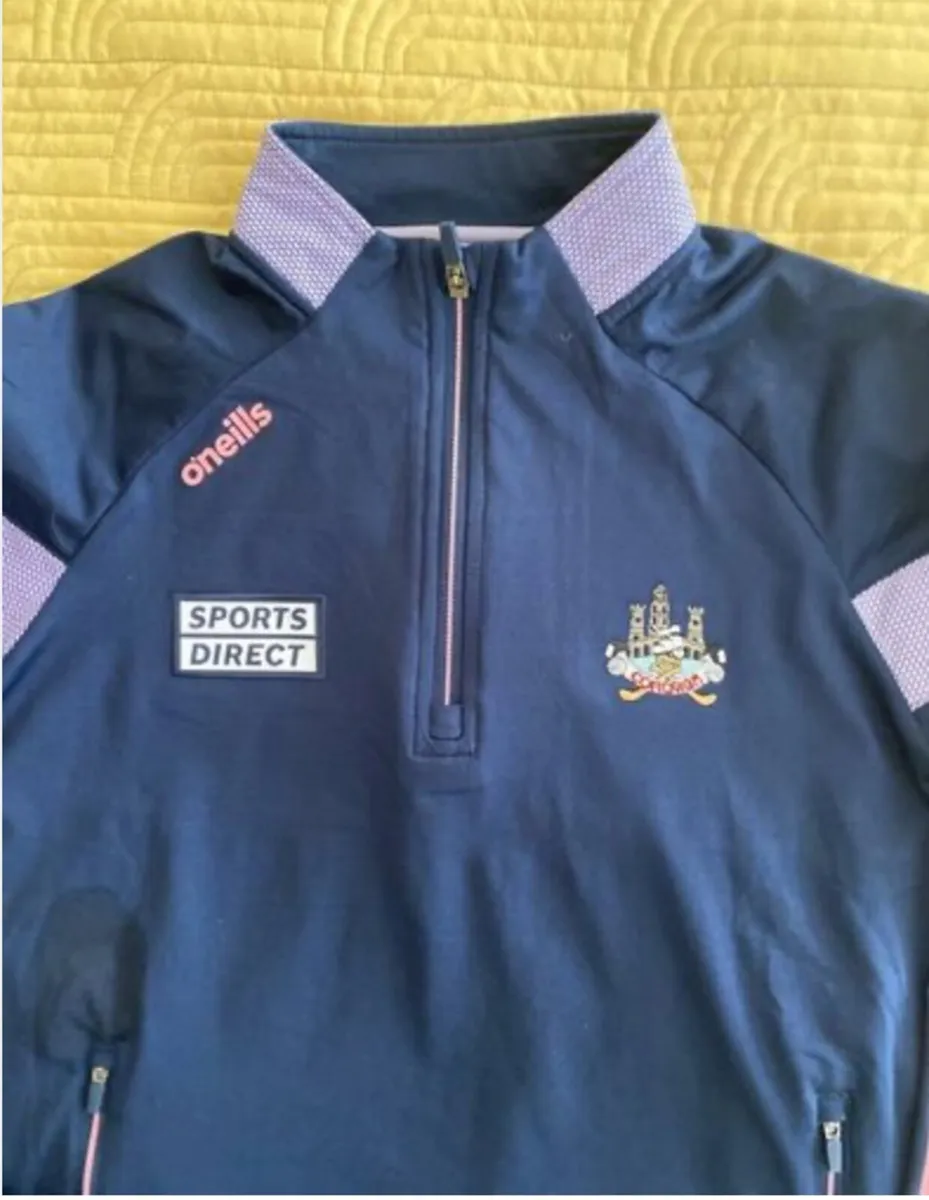 Cork GAA Rockway Brushed Half Zip Top Ladies NAVY - Image 2