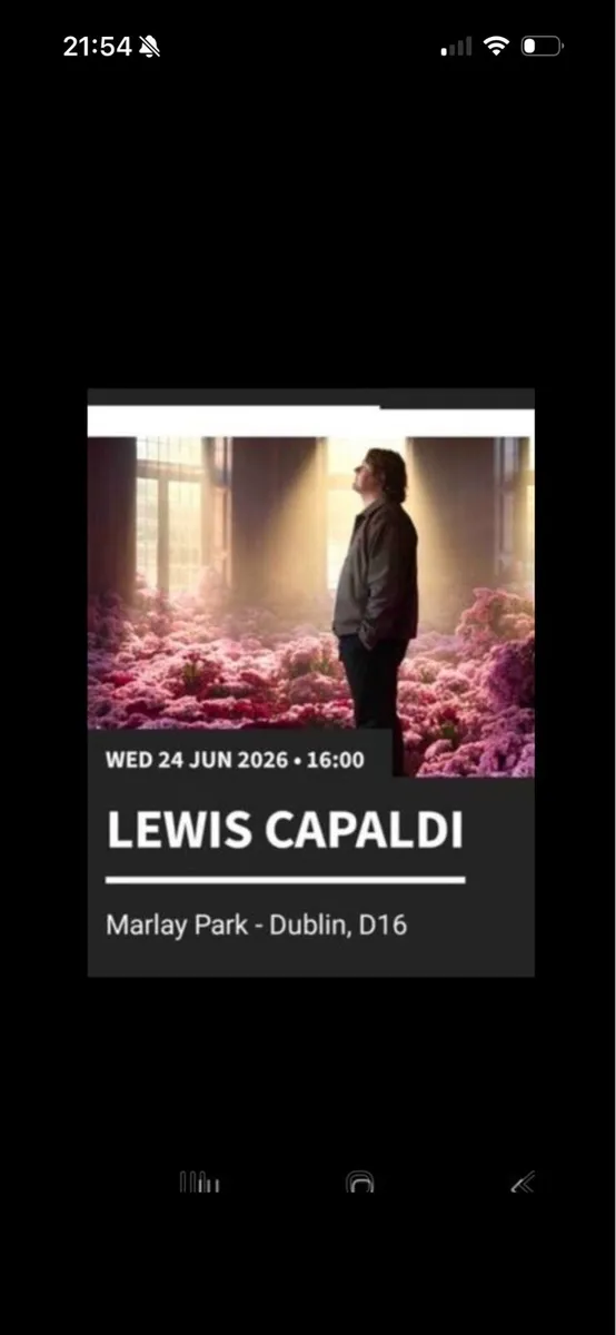 Lewis Capaldi tickets x2