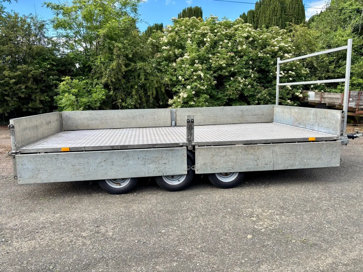 14ft IFOR WILLIAMS TRI AXLE TRAILER - Image 2