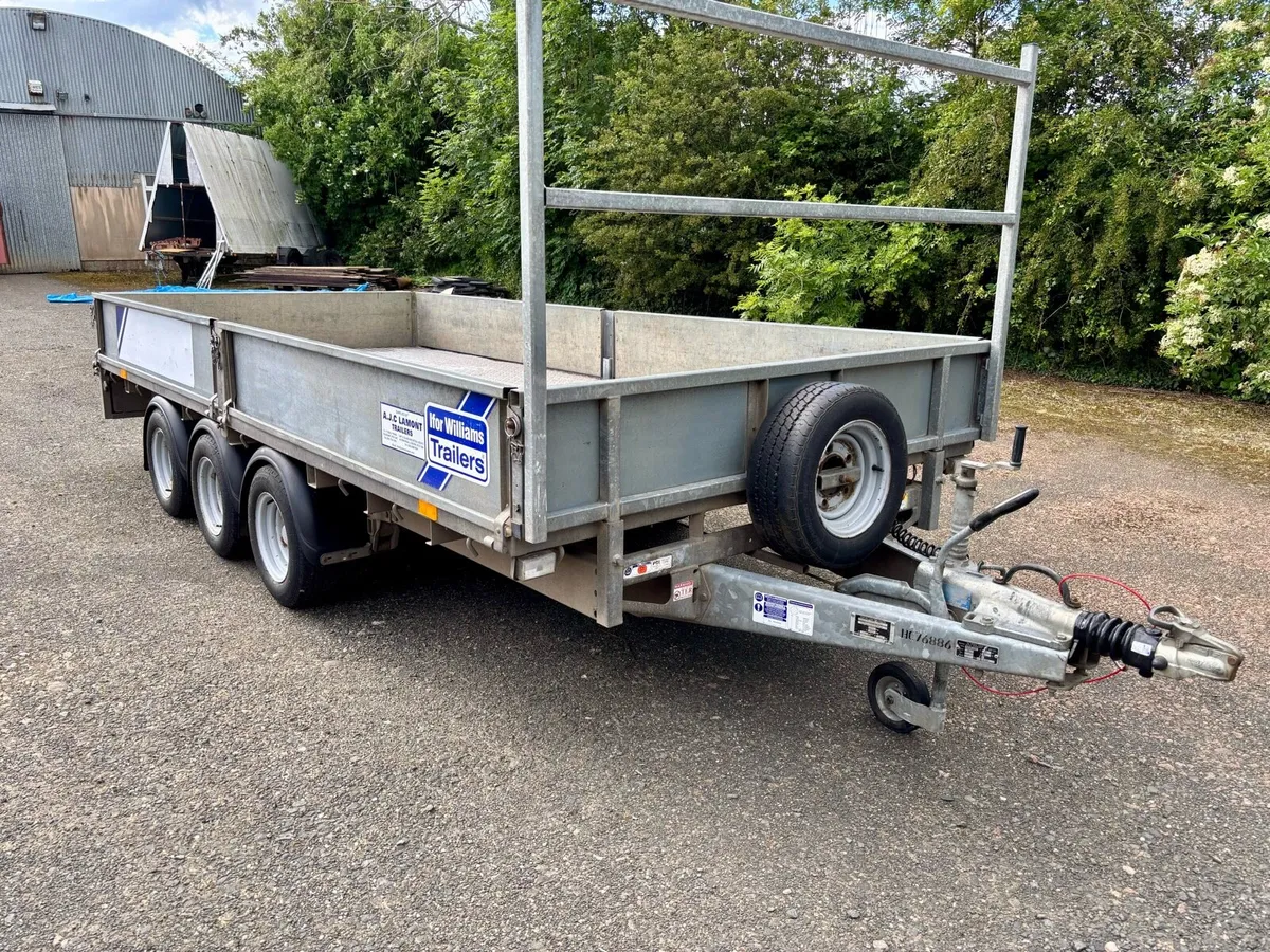 14ft IFOR WILLIAMS TRI AXLE TRAILER - Image 3