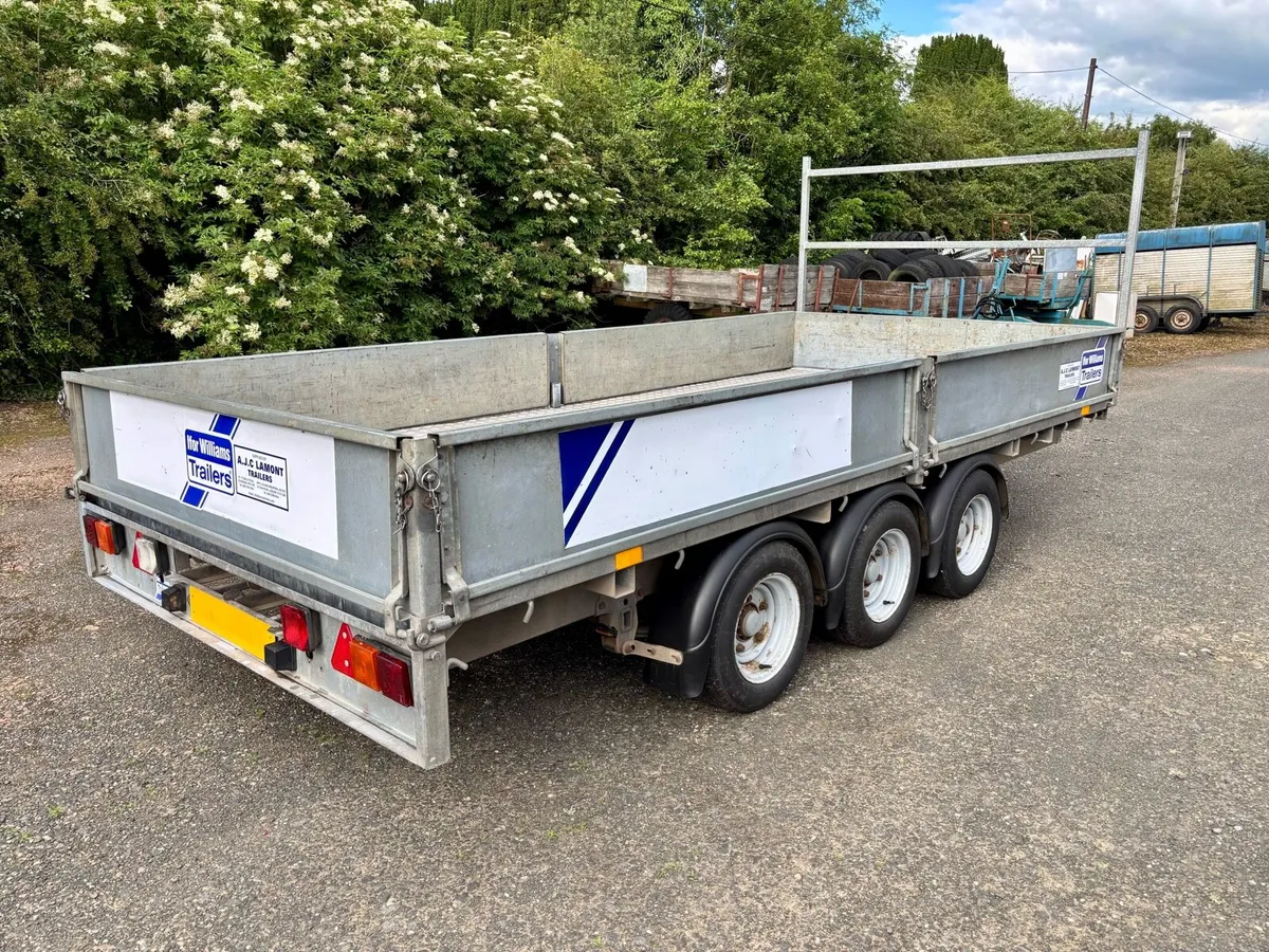 14ft IFOR WILLIAMS TRI AXLE TRAILER - Image 4