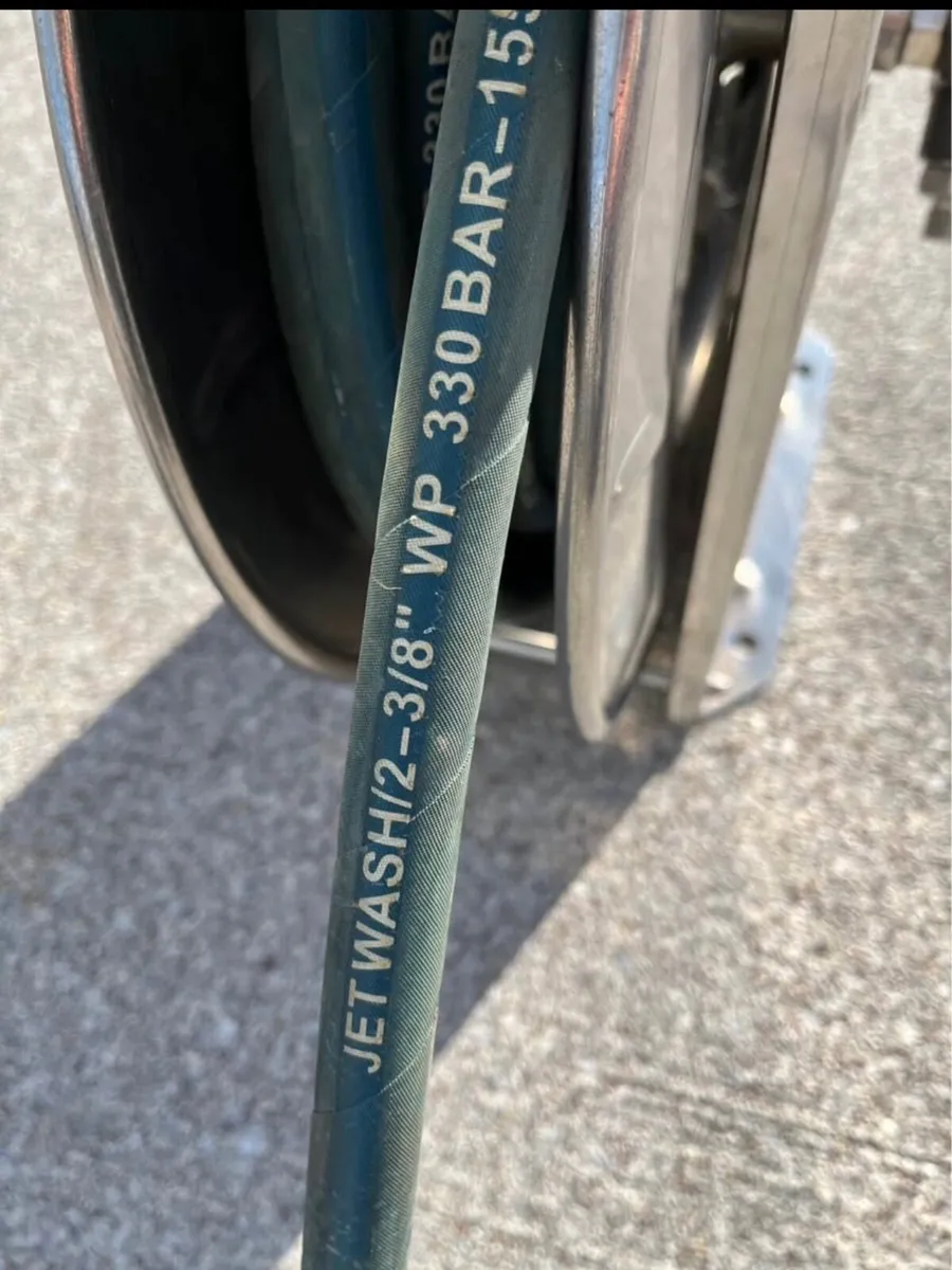 High pressure stainless steel retractable hose ree - Image 1