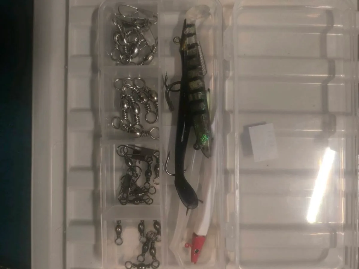 Selection of sidewinder type weighted sandeel lure - Image 1