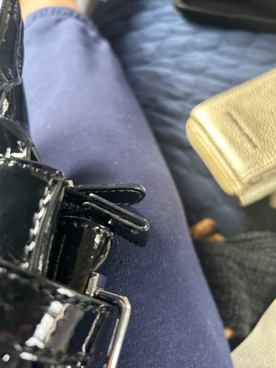 Karen Millen patent leather handbag - Image 4