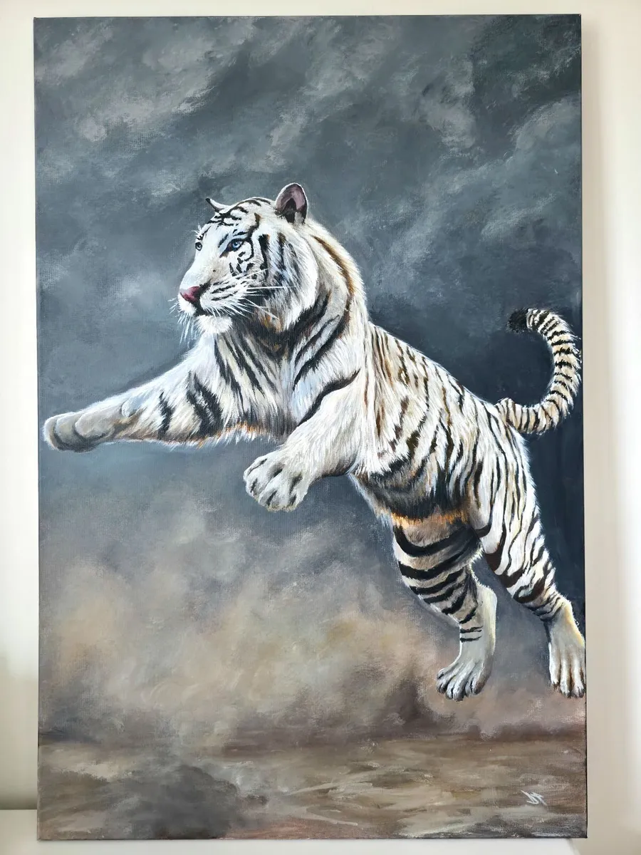 White Oasis - Original art painting - Image 1