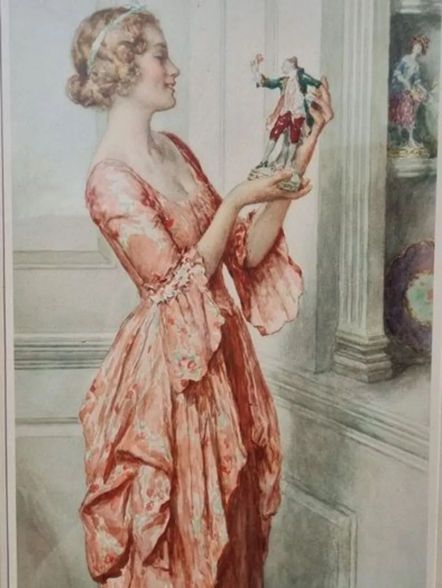 William Henry Margetson vintage watercolor - Image 4