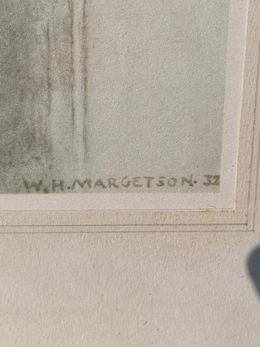 William Henry Margetson vintage watercolor - Image 3