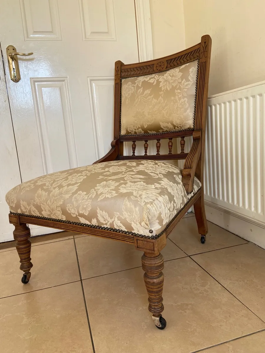 Victorian library chair - Image 2