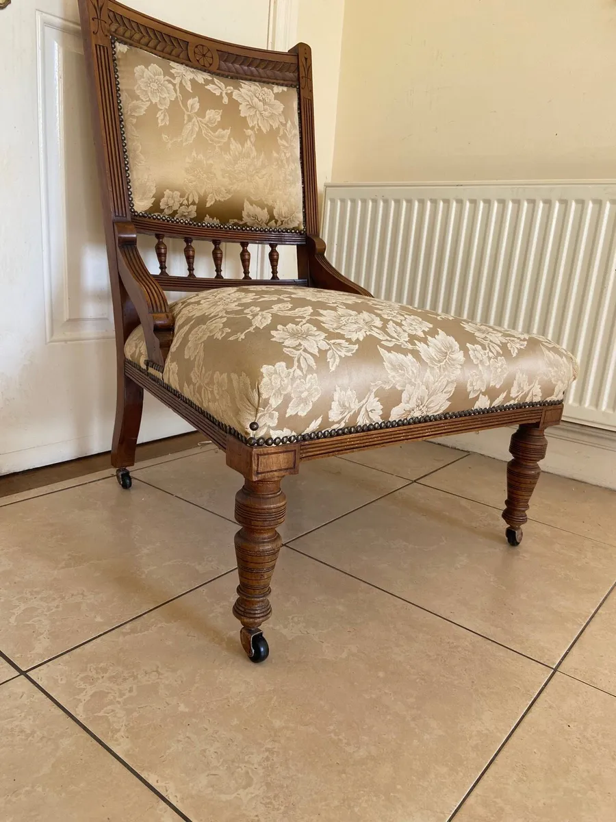 Victorian library chair - Image 3
