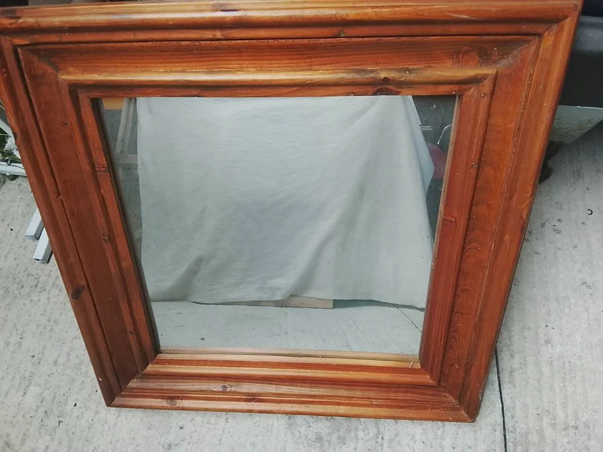 Solid pine mirror - Image 1