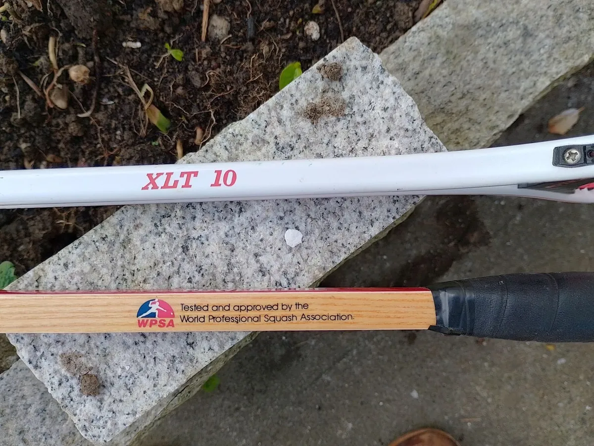 VINTAGE DUNLOP & SPALDING SQUASH RACKETS. - Image 2