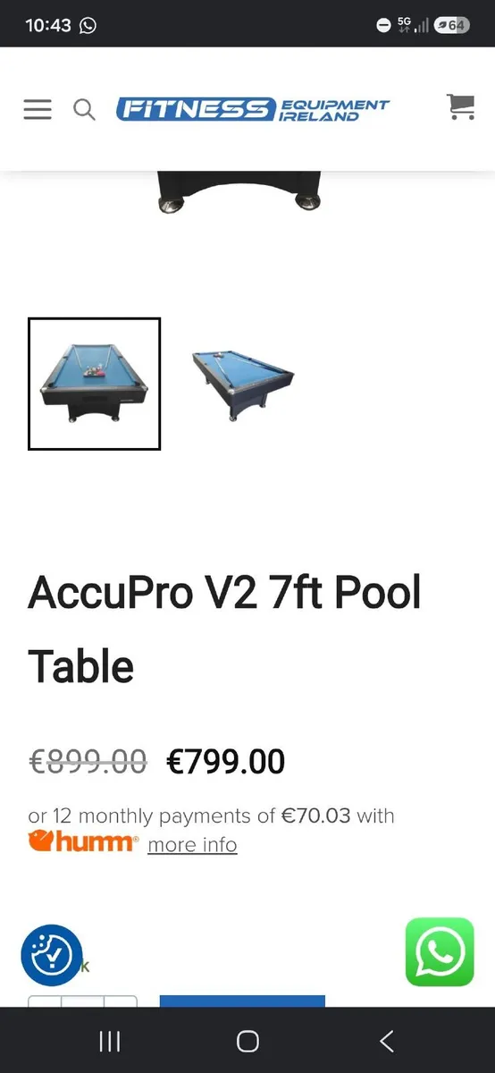Pool table - Image 1