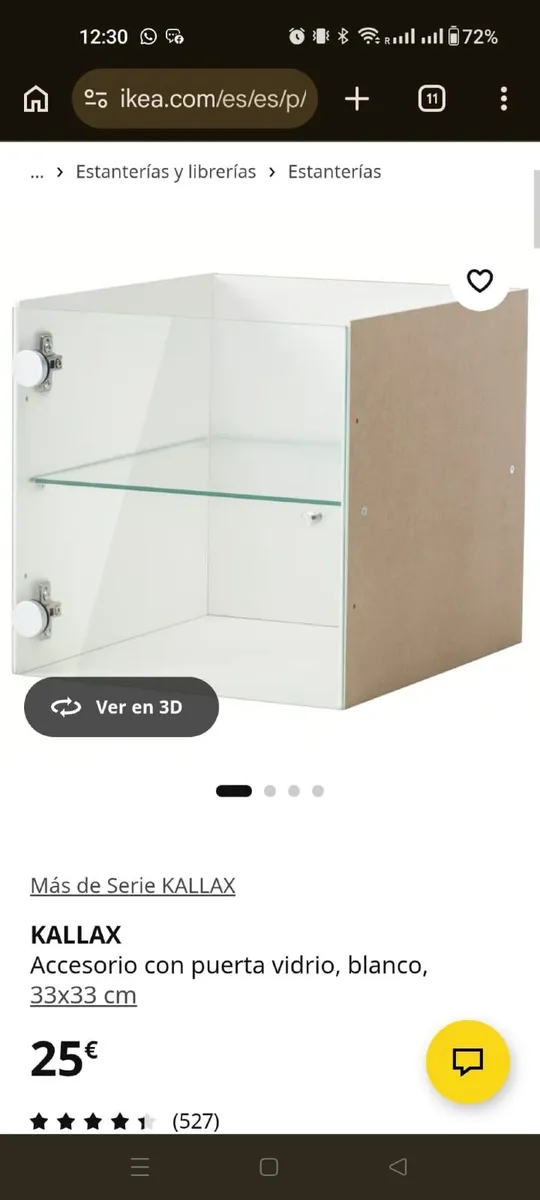 Glass display cabinet with LED lighting – excellen - Image 3