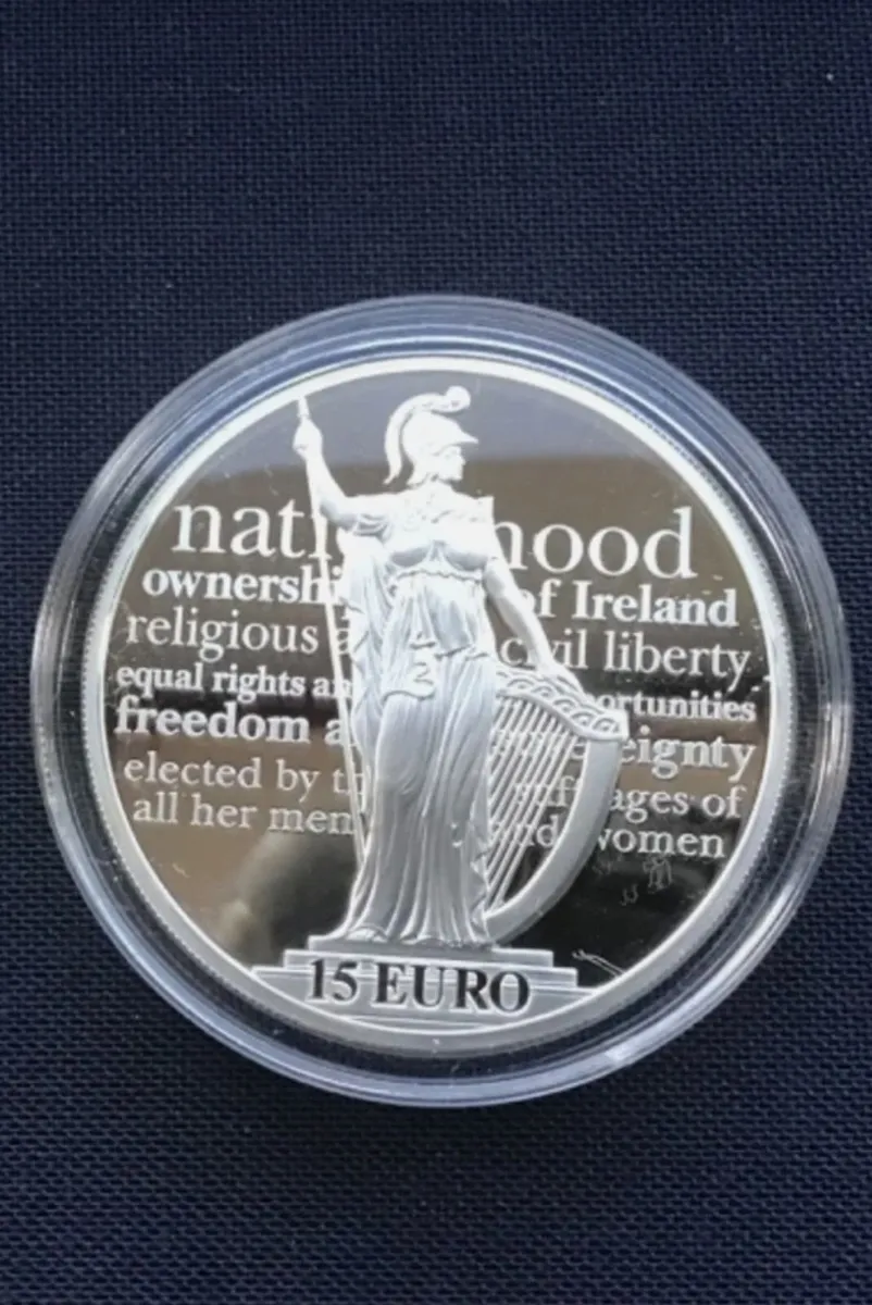 Ireland 2016 Silver Proof €15 100th Ann of Irish R - Image 1