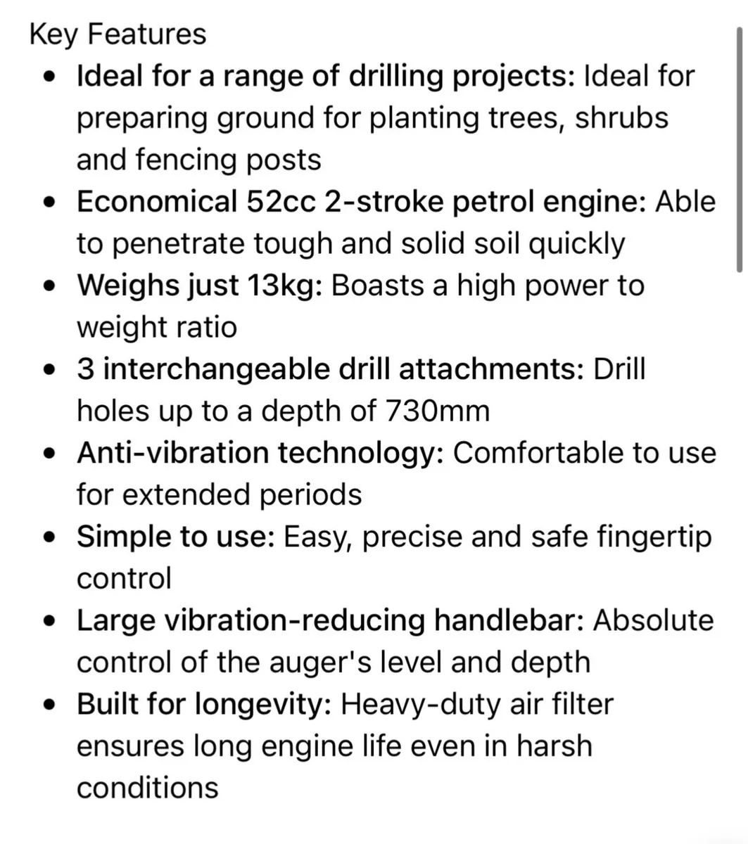 Hyundai Earth Auger Drill - Image 4