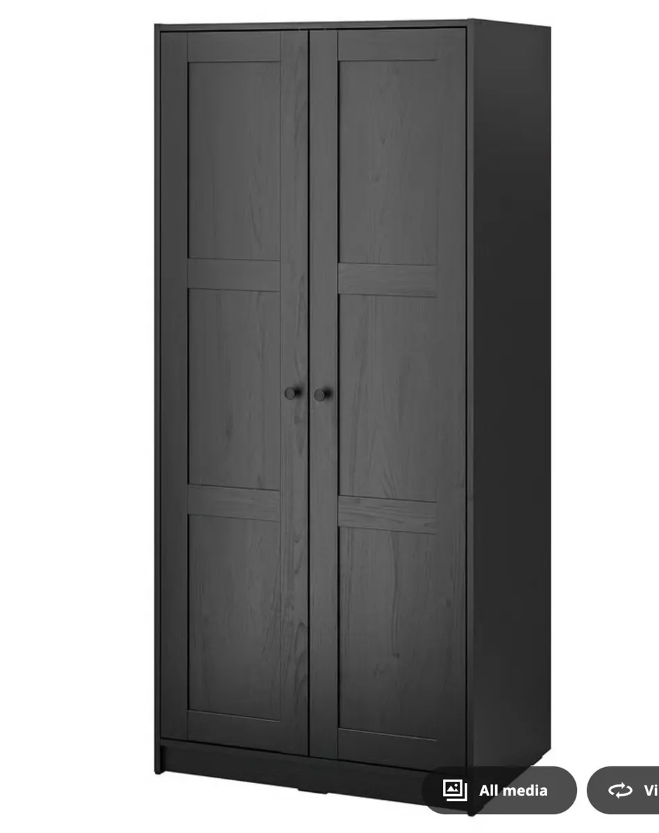 Ikea Wardrobe with 2 doors - Black - Image 1