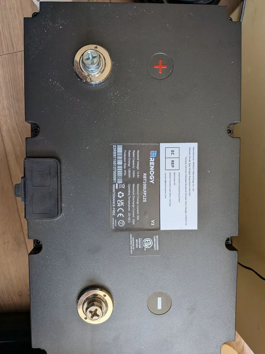 100Ah LiFePO4 battery Renogy - unused. - Image 2