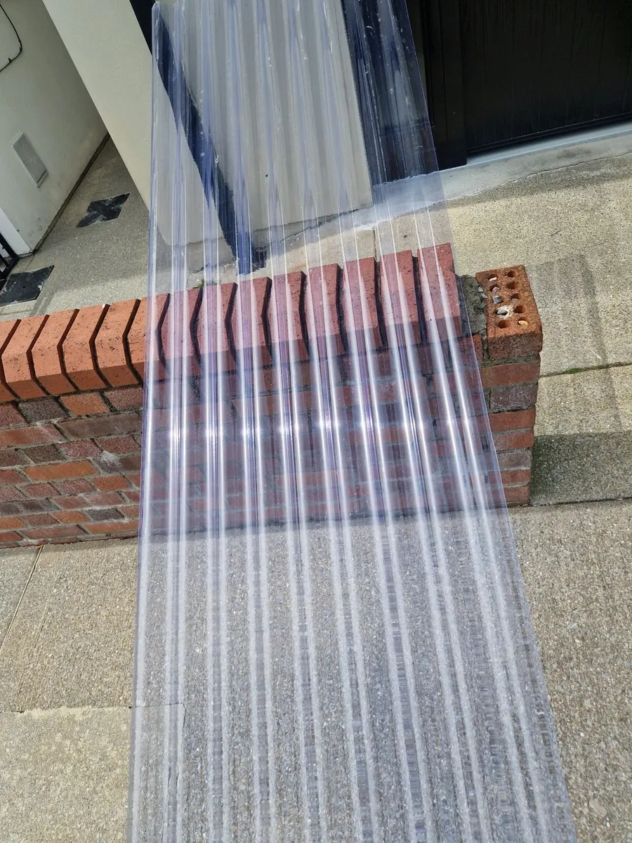 Sheets of perspex plastic