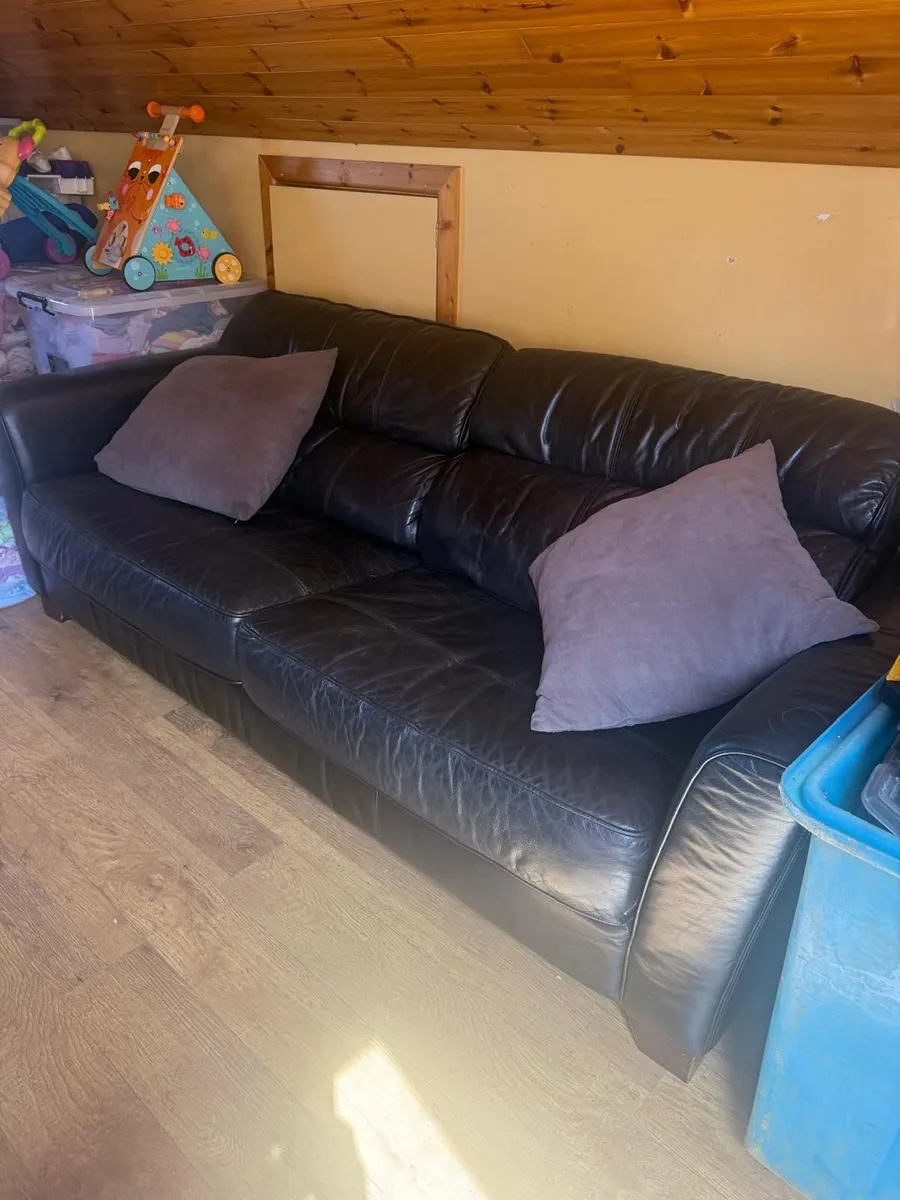 1 Seater, 2 Seater, & 3 Seater,  Leather Sofas - Image 2