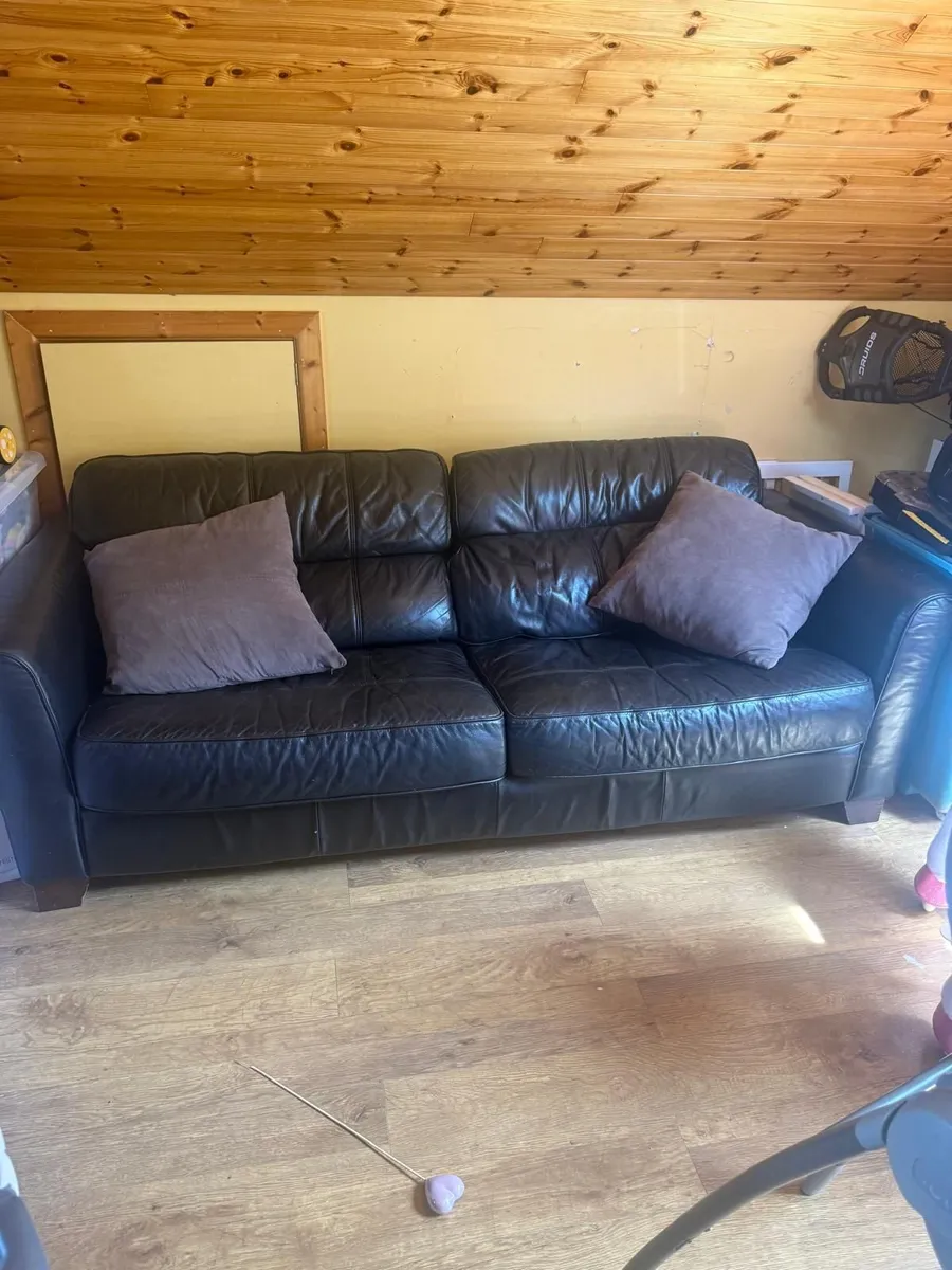 1 Seater, 2 Seater, & 3 Seater,  Leather Sofas - Image 3