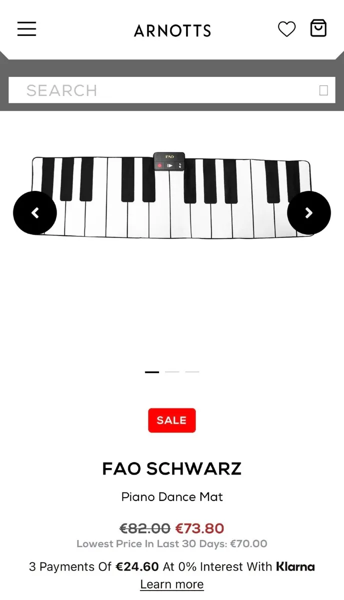 FAO -Schwartz piano-dance mat - Image 1