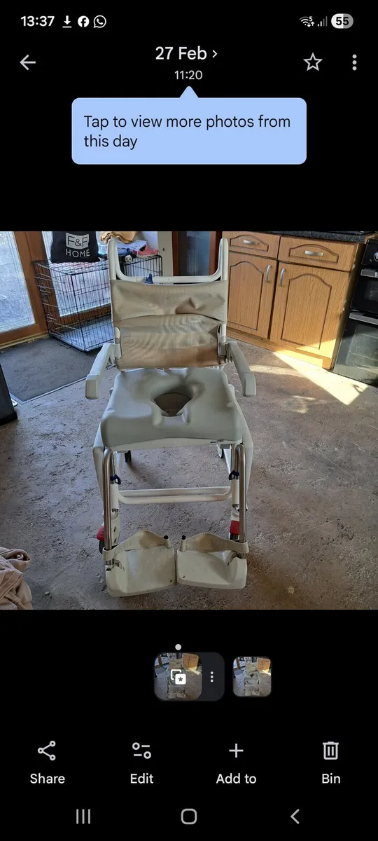 Shower chair/comode - Image 1