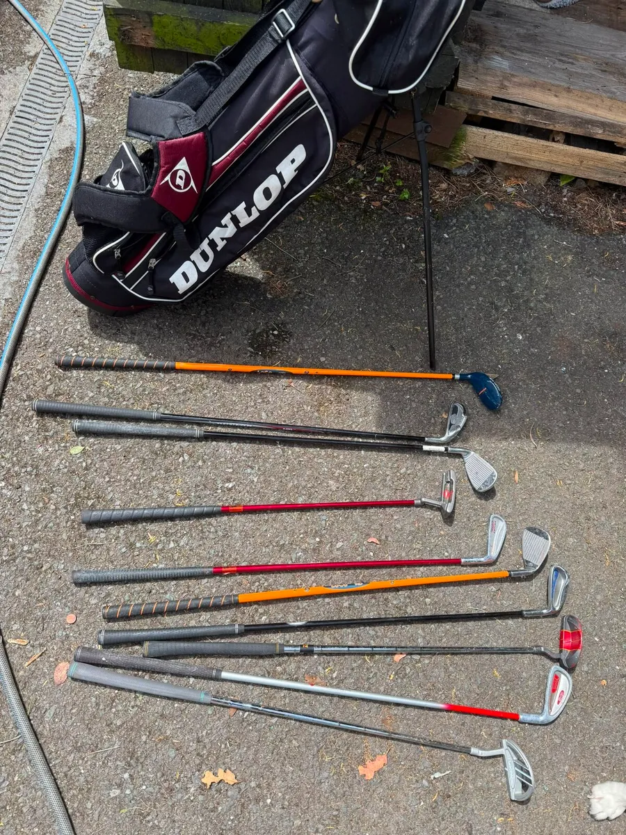Kid's golf club set bag with stand, mixed clubs 70 - Image 3