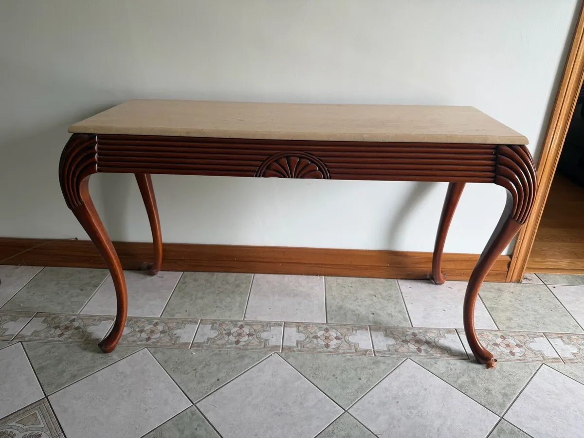 Hallway Table with Marble Top - Image 1
