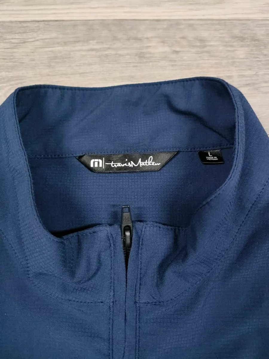 Travis Mathew Half Zip Golf Jacket Top Mens Large - Image 4